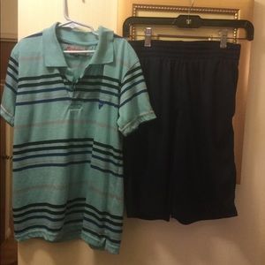 XTREME GEAR BOYS SS SHIRT & C&J SHORTS SZ 12
